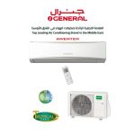 مكيف جنرال سبليت، 18000 وحدة، حار & بارد، انفرتر، تايلاندي، ابيض - ASSH18KMTAZ
